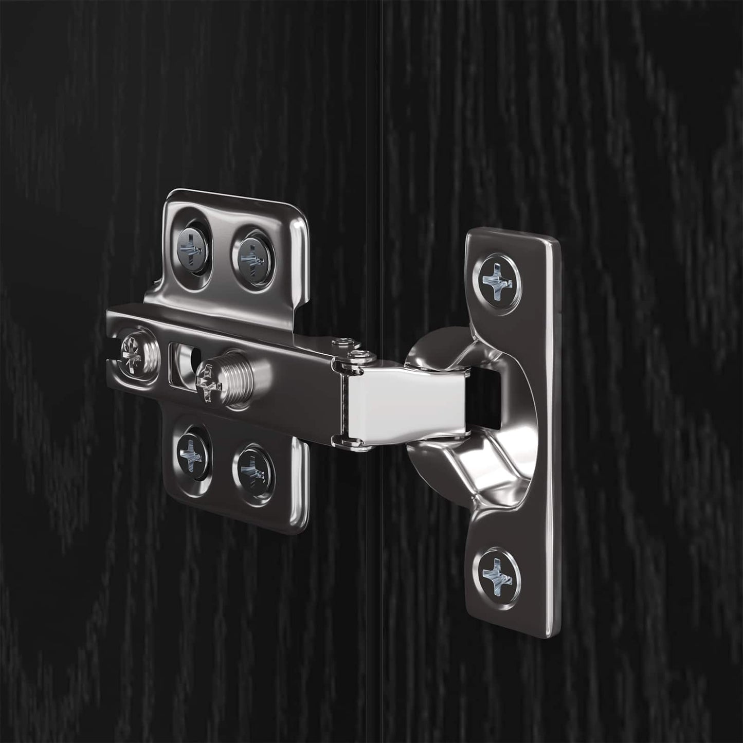 TV Cabinet Set Wall-mounted 10 pcs Black Oak 30.5 x 30 x 90 cm