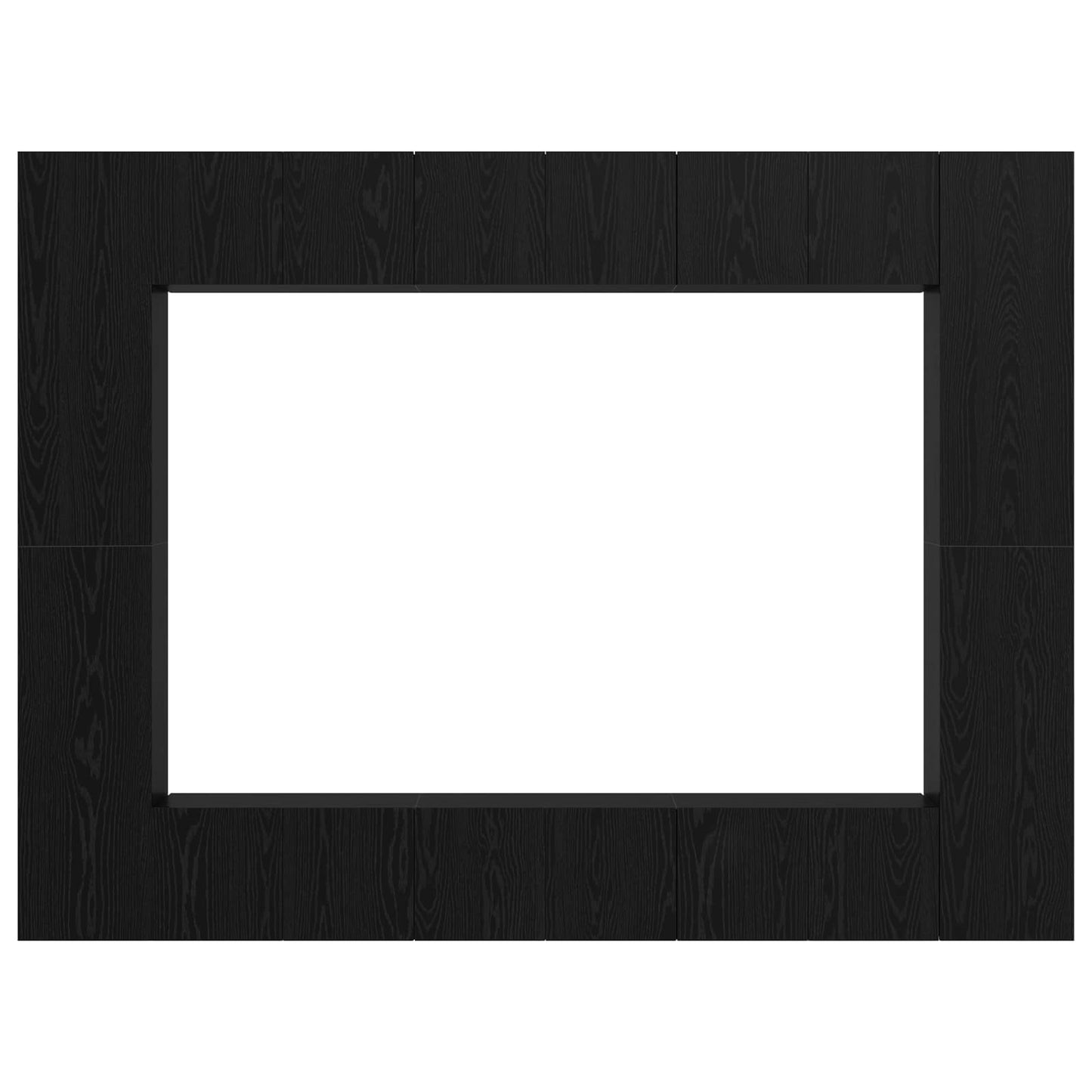 TV Cabinet Set Wall-mounted 10 pcs Black Oak 30.5 x 30 x 90 cm