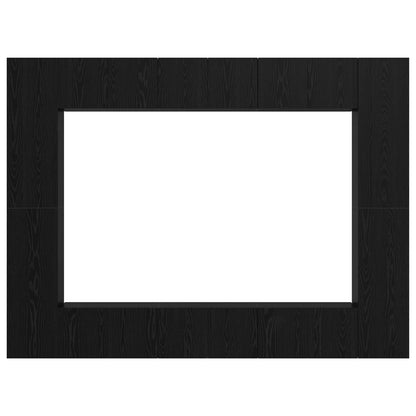 TV Cabinet Set Wall-mounted 10 pcs Black Oak 30.5 x 30 x 90 cm