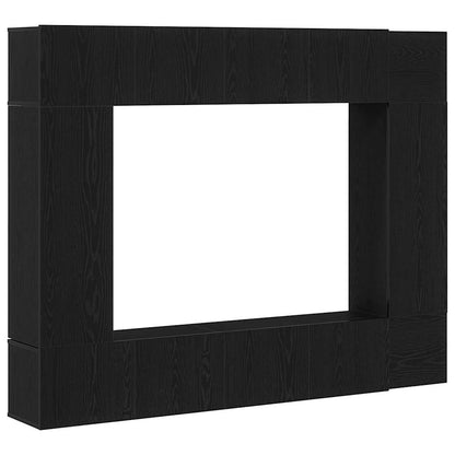 TV Cabinet Set 8 pcs Black oak 190.5 x 28.5 x 151 cm