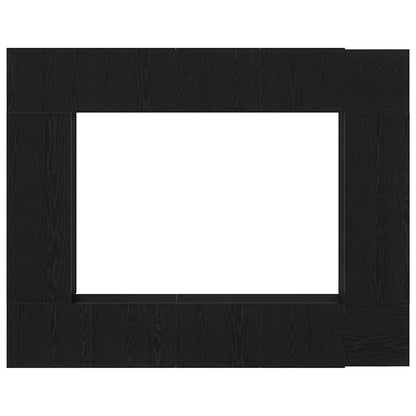 TV Cabinet Set 8 pcs Black oak 190.5 x 28.5 x 151 cm