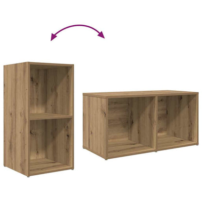 TV Cabinet 3 pcs Brown 107 x 35 x 37 cm Engineered Wood