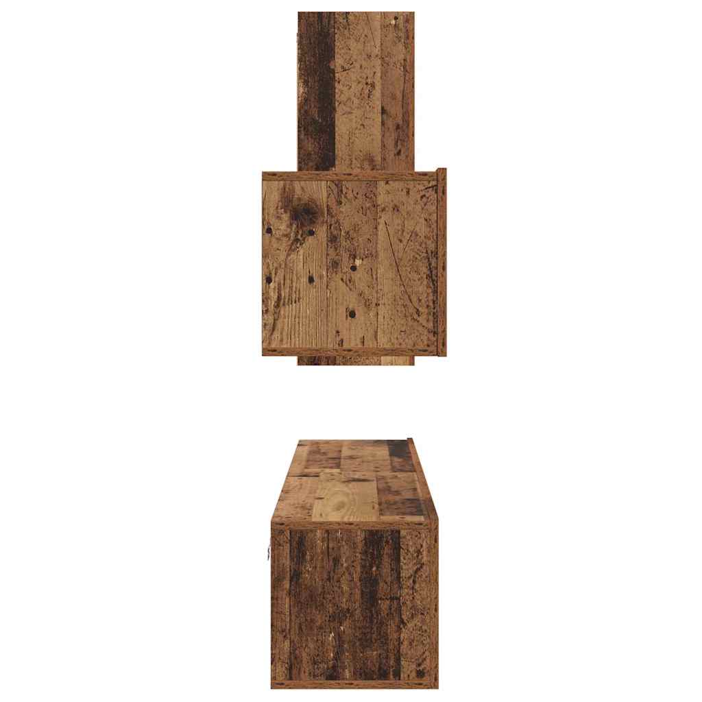 TV Cabinet Set 4 pcs Old wood 30.5 x 30 x 90 cm Engineered wood
