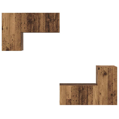 TV Cabinet Set 4 pcs Old wood 90.5 x 30 x 60 cm Engineered Wood