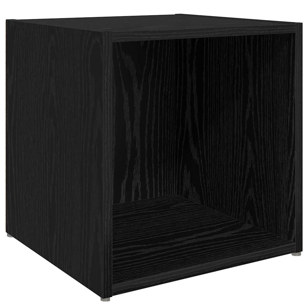 TV Cabinet Set 8 pcs Black Oak 37 x 35 x 72 cm Engineered Wood