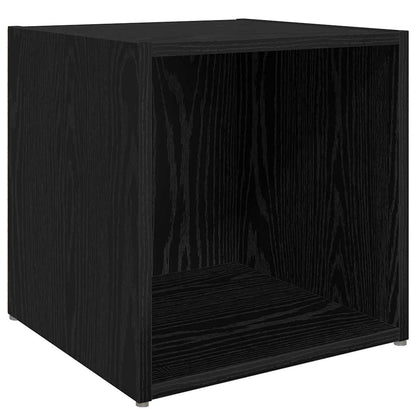 TV Cabinet Set 8 pcs Black Oak 37 x 35 x 72 cm Engineered Wood