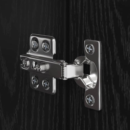 TV Cabinet Set Wall-mounted 8 pcs Black oak 80 x 30 x 30.5 cm