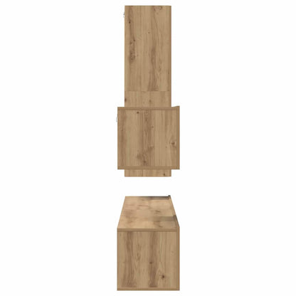 TV Cabinet Set with Drawer 4 pcs Artisan oak 30.5 x 30 x 110 cm