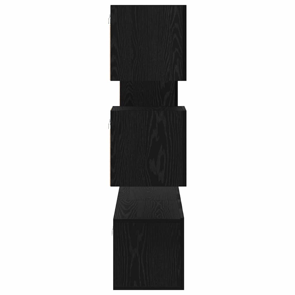 TV Cabinet Set Wall-mounted 5 pcs Black oak 160 x 30 x 30.5 cm