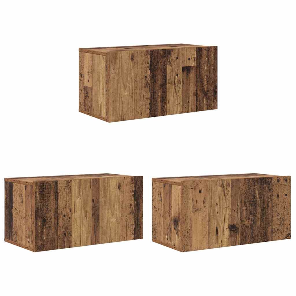 TV Cabinet Set 8 pcs Old wood 60 x 30 x 30 cm Engineered wood