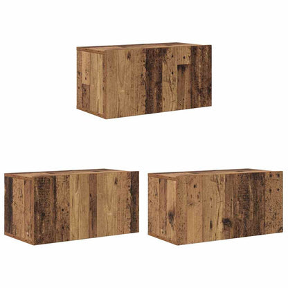 TV Cabinet Set 8 pcs Old wood 60 x 30 x 30 cm Engineered wood