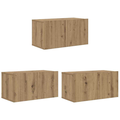 TV Cabinet Set Wall-mounted 8 pcs Artisan oak 60 x 30 x 30 cm