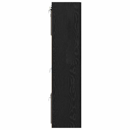 TV Cabinet Set 8 pcs Black Oak 60 x 30 x 30 cm Engineered Wood