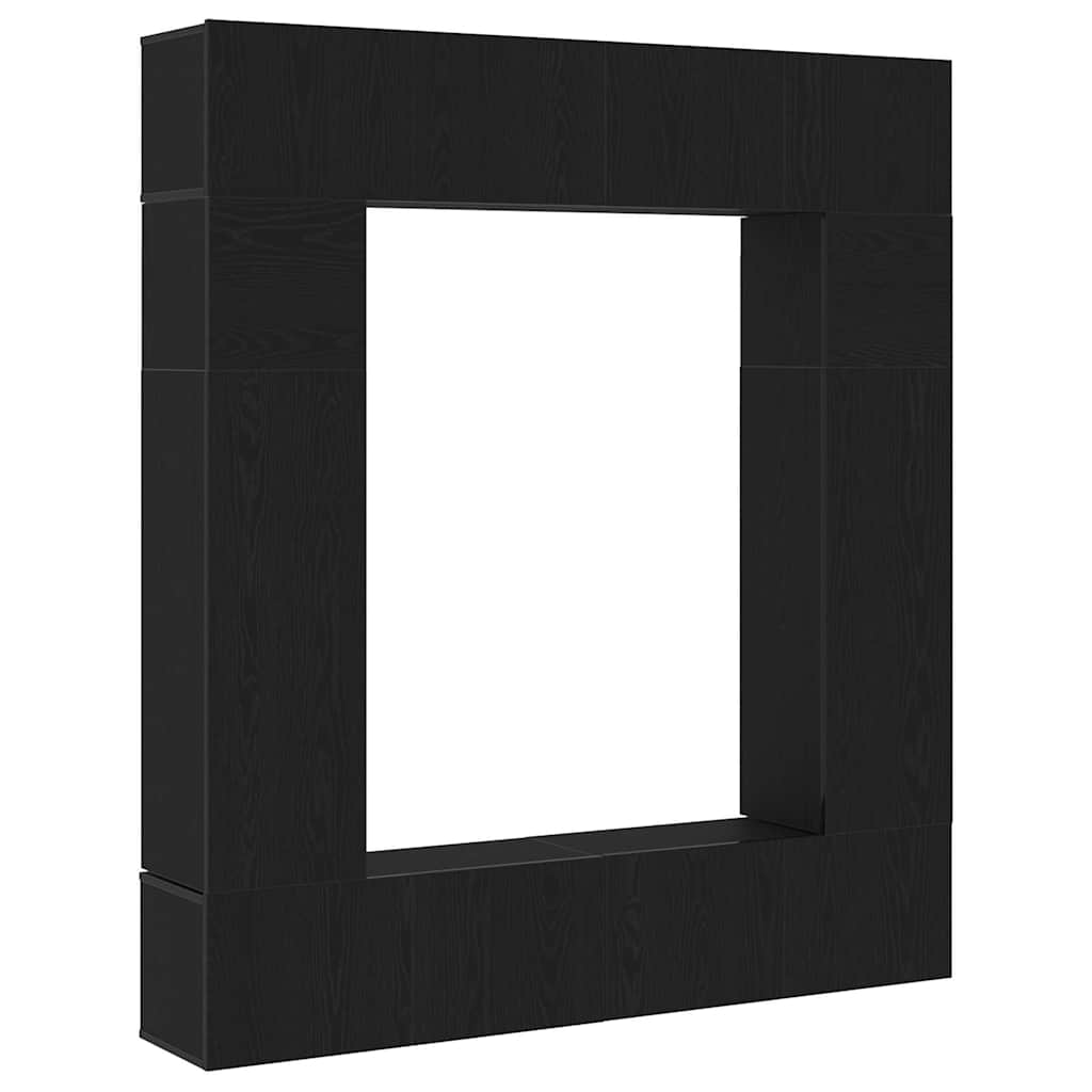 TV Cabinet 8 pcs Black 80 x 30 x 30 cm Engineered wood