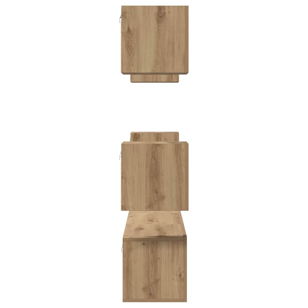 TV Cabinet Set Wall-mounted 7 pcs Artisan oak 60 x 30 x 30 cm