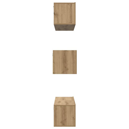 TV Cabinet Set Wall-mounted 6 pcs Artisan oak Engineered wood