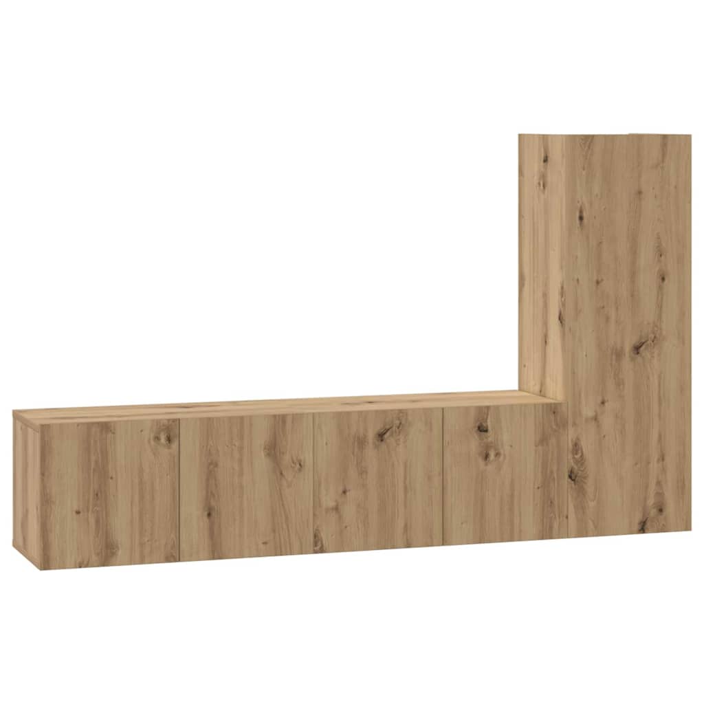 TV Cabinet Set Wall-mounted 3 pcs Artisan oak 60 x 30 x 30 cm