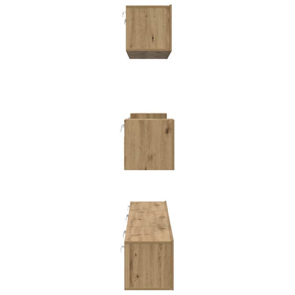TV Cabinet Set Wall-mounted 7 pcs Artisan oak 80 x 30 x 30 cm