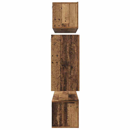 TV Cabinet Set 6 pcs Old wood 80 x 30 x 30 cm Engineered wood