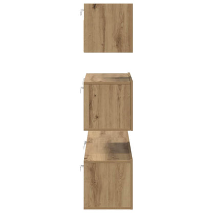 TV Cabinet Set Wall-mounted 4 pcs Artisan oak 80 x 30 x 30 cm