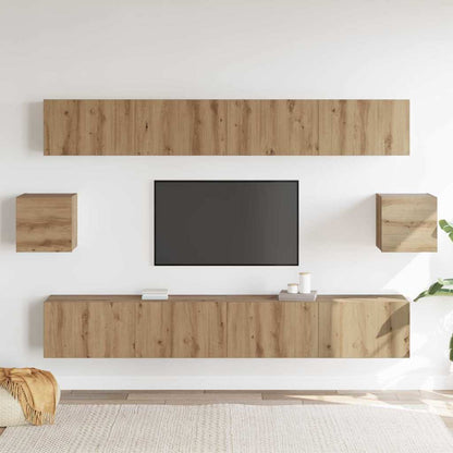 TV Cabinet Set Wall-mounted 6 pcs Artisan old 100 x 30 x 30 cm