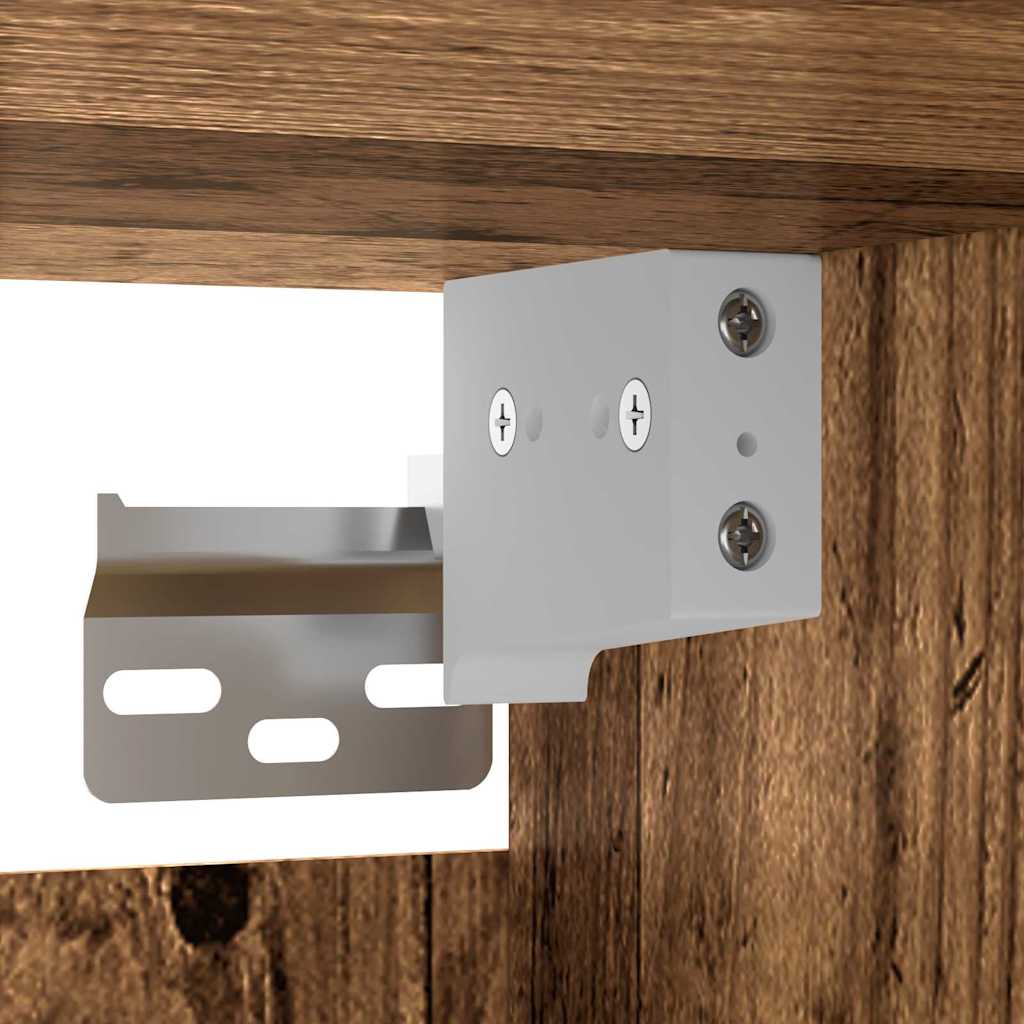 TV Cabinet Set Wall-mounted 6 pcs Old wood 80 x 30 x 30 cm Wood