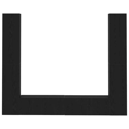TV Cabinet 6 pcs Black 80 x 30 x 30 cm Engineered wood