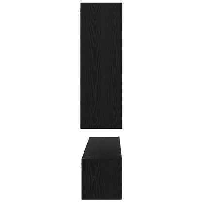 TV Cabinet Set 5 pcs Black oak Medium 30.5 x 30 x 90 cm