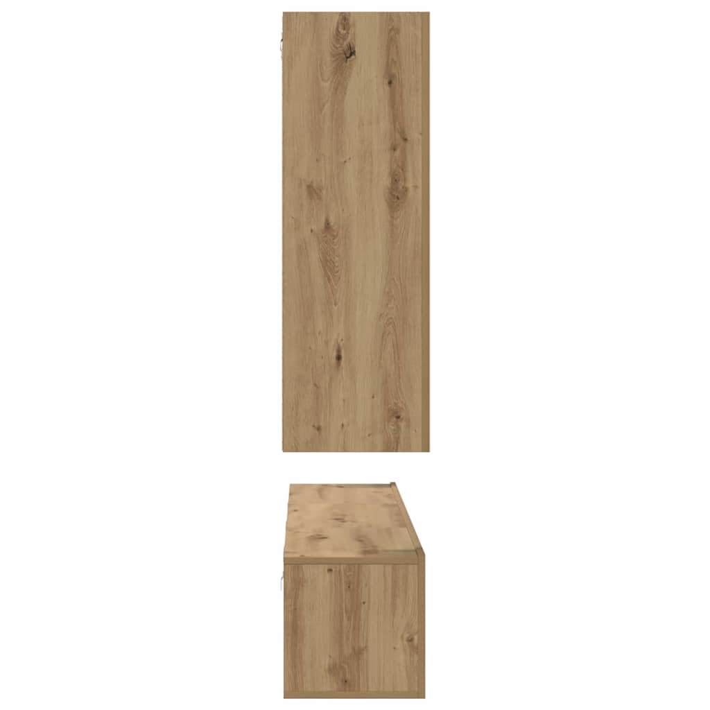 TV Cabinet Set Wall-mounted 5 pcs Artisan oak 30.5 x 30 x 90 cm
