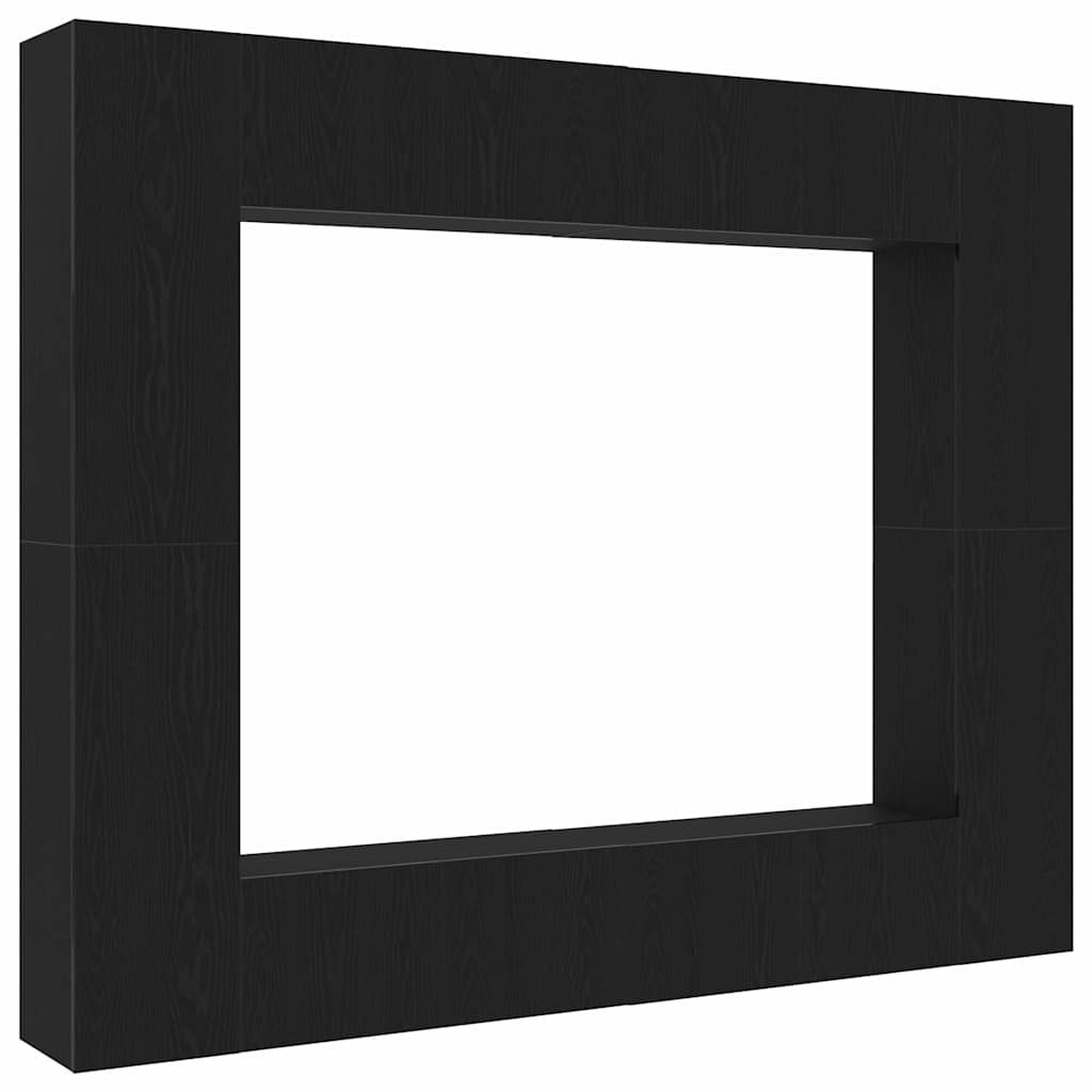 TV Cabinet 8 pcs Black 221 x 30 x 180 cm Engineered wood