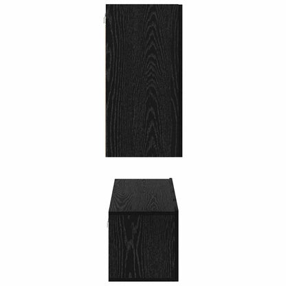TV Cabinet Set 4 pcs Black oak Medium 30.5 x 30 x 60 cm