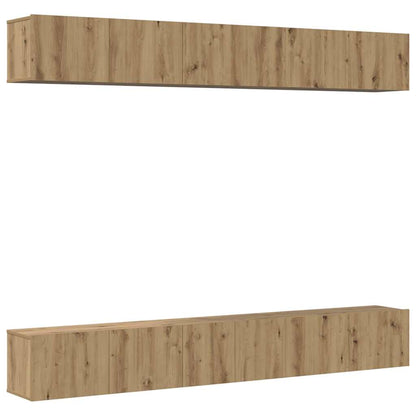 TV Cabinet Set Wall-mounted 6 pcs Artisan oak 80 x 30 x 30 cm