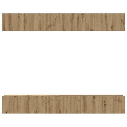 TV Cabinet Set Wall-mounted 6 pcs Artisan oak 80 x 30 x 30 cm