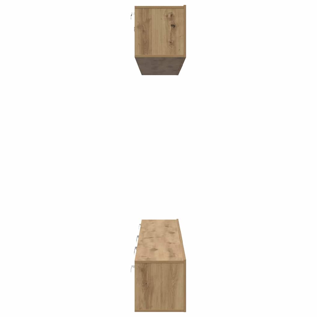 TV Cabinet Set Wall-mounted 6 pcs Artisan oak 80 x 30 x 30 cm