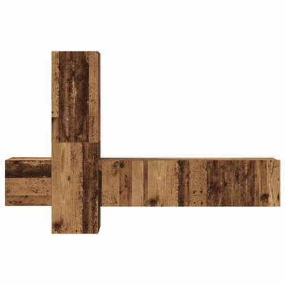 TV Cabinet Set 5 pcs Old wood 181 x 30 x 120 cm Engineered wood