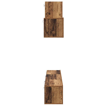 TV Cabinet Set 7 pcs Old wood 60 x 30 x 30 cm Engineered wood