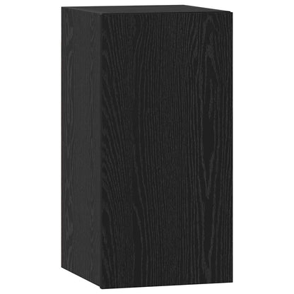 TV Cabinet Set 7 pcs Black oak 60 x 30 x 30 cm Engineered wood