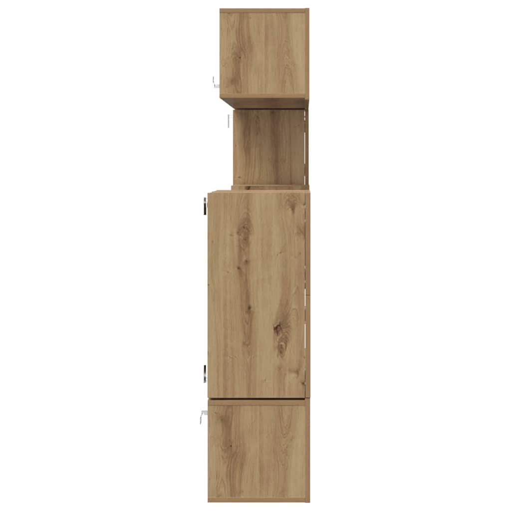 TV Cabinet Set Wall-mounted 8 pcs Artisan oak