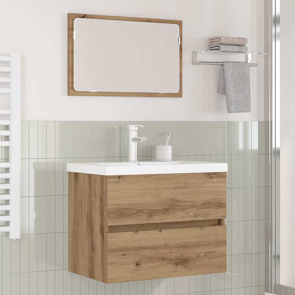 Bathroom Furniture Set 3 pcs Artisan oak 60 x 38.5 x 45 cm