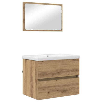 Bathroom Furniture Set 3 pcs Artisan oak 60 x 38.5 x 45 cm
