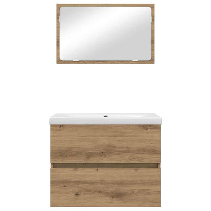 Bathroom Furniture Set 3 pcs Artisan oak 60 x 38.5 x 45 cm