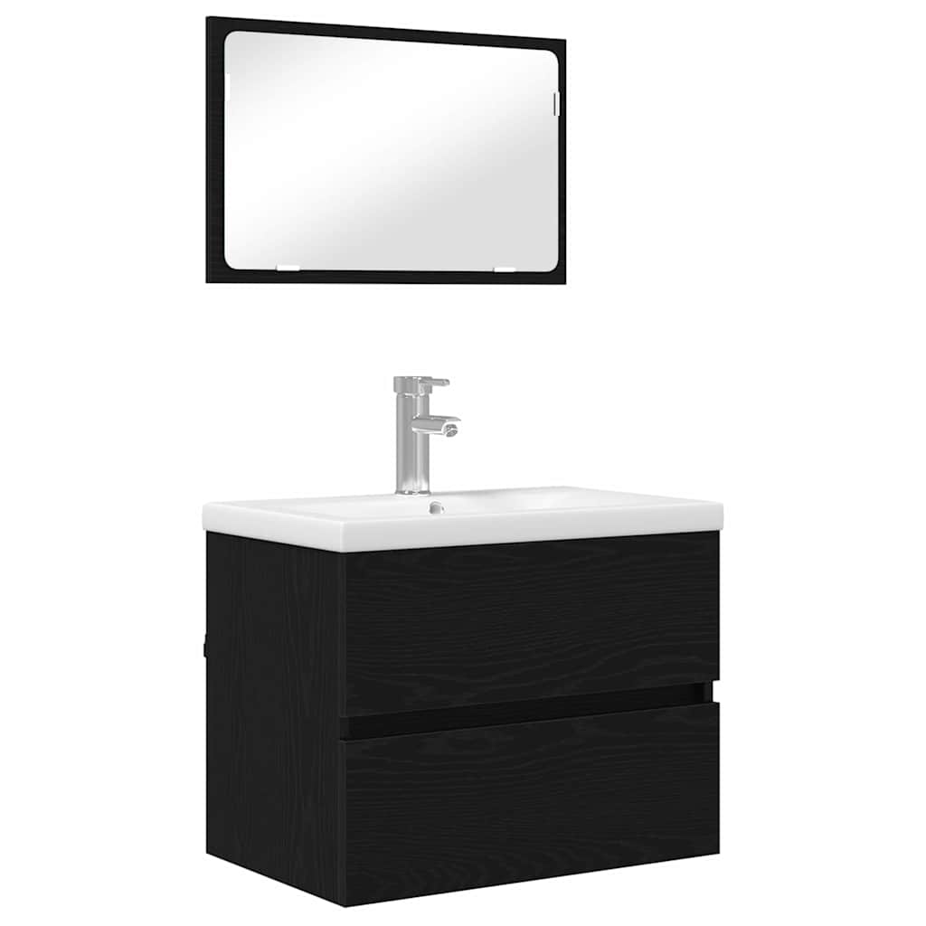 Bathroom Furniture Set 3 pcs Artisan oak 60 x 38.5 x 45 cm