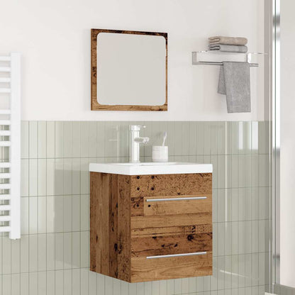 Bathroom Furniture Set 2 pcs Old wood 41 x 38.5 x 48 cm