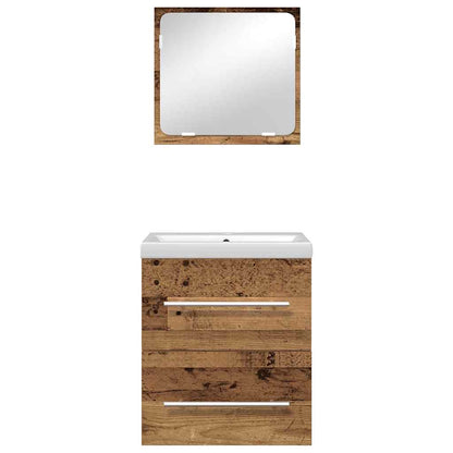 Bathroom Furniture Set 2 pcs Old wood 41 x 38.5 x 48 cm