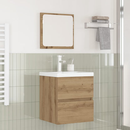 Bathroom Furniture Set 3 pcs Black oak and White Standard