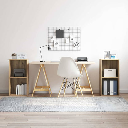 TV Cabinet Set Wall-mounted 2 pcs Artisan Oak 37 x 35 x 72 cm