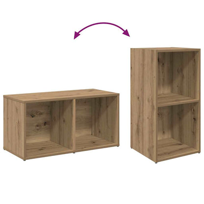 TV Cabinet Set Wall-mounted 2 pcs Artisan Oak 37 x 35 x 72 cm