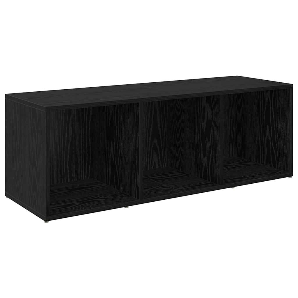 TV Cabinet Set Wall-mounted 4 pcs Black Oak 37 x 35 x 107.5 cm