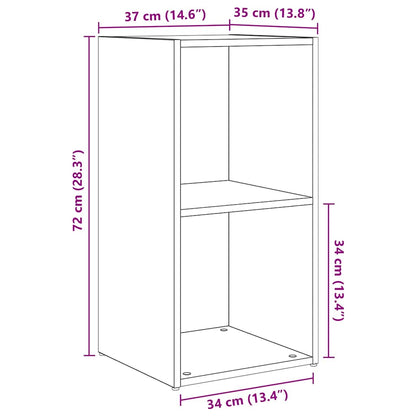 TV Cabinet Set 4 pcs Old wood 37 x 35 x 72 cm Engineered wood