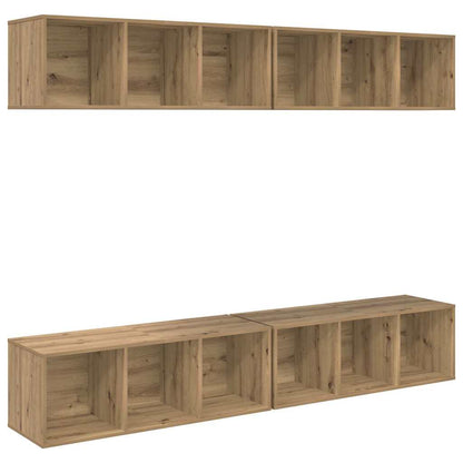 TV Cabinet Set 4 pcs Artisan Oak 37 x 37 x 107.5 cm